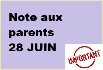 Note Aux Parents Du Juin Coll Ge Gerard Philipe